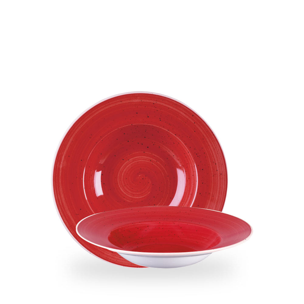 Churchill Stonecast Berry Red Wide Rim Bowl 24cm (10oz) – McNeill Hotelware
