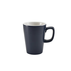 Porcelain Matt Blue Latte Mug 12oz