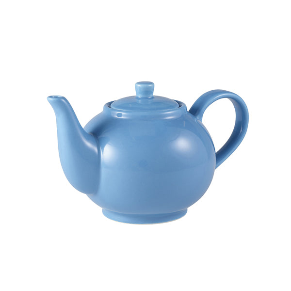 Genware Porcelain Blue Tea Pot 15.75oz (45cl) – McNeill Hotelware