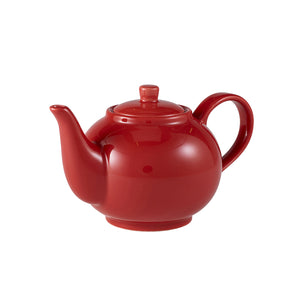 Porcelain Red Teapot 15.75oz