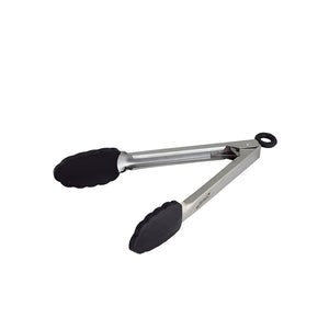 Stainless Steel Locking Tongs with Silicone Tip 23cm